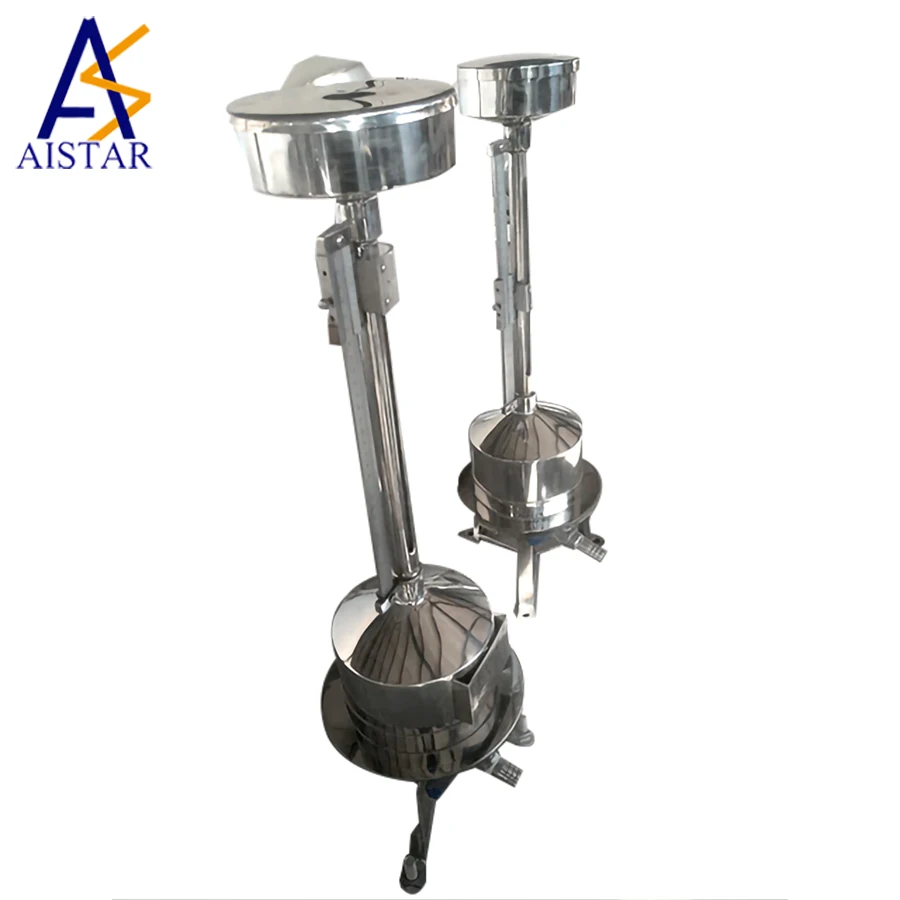 5L Aistar  Prover Tank with Holder Typically Used in A Metrology Laboratory Environment