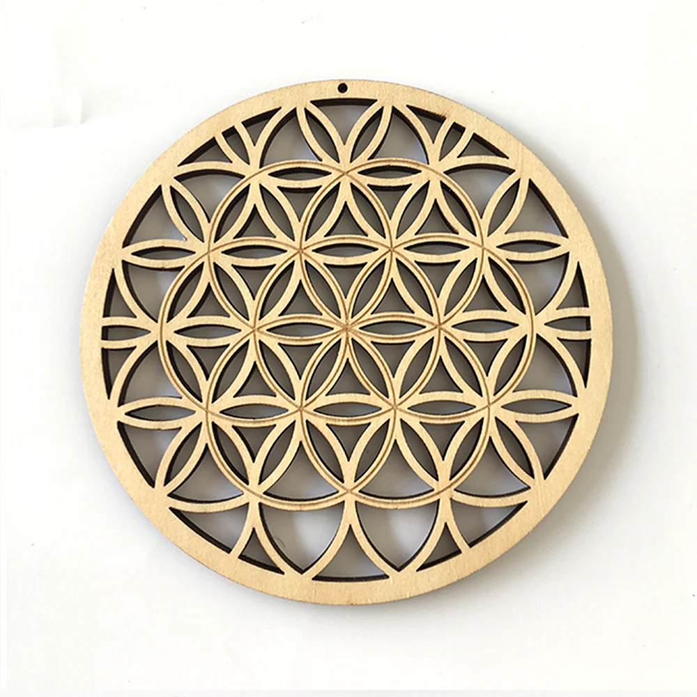 Wholesale Factory Price Carved Wood Panelyoga wheel wood Wall Art Decor Crafts wooden mandala for Home Decoration