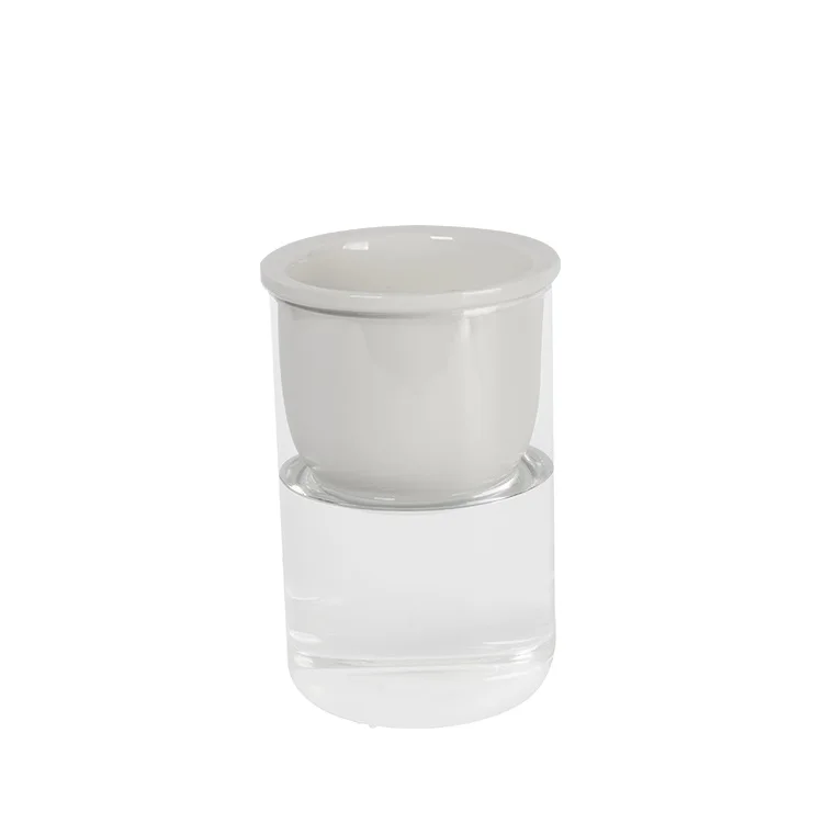 Home Office Desk Flowers Decoration Clear Glass Vase Crystal Vase