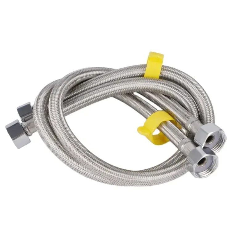 Low price stainless steel flexible braided metal hose plumbing tube pipe for wash basins inlet hose water pipe