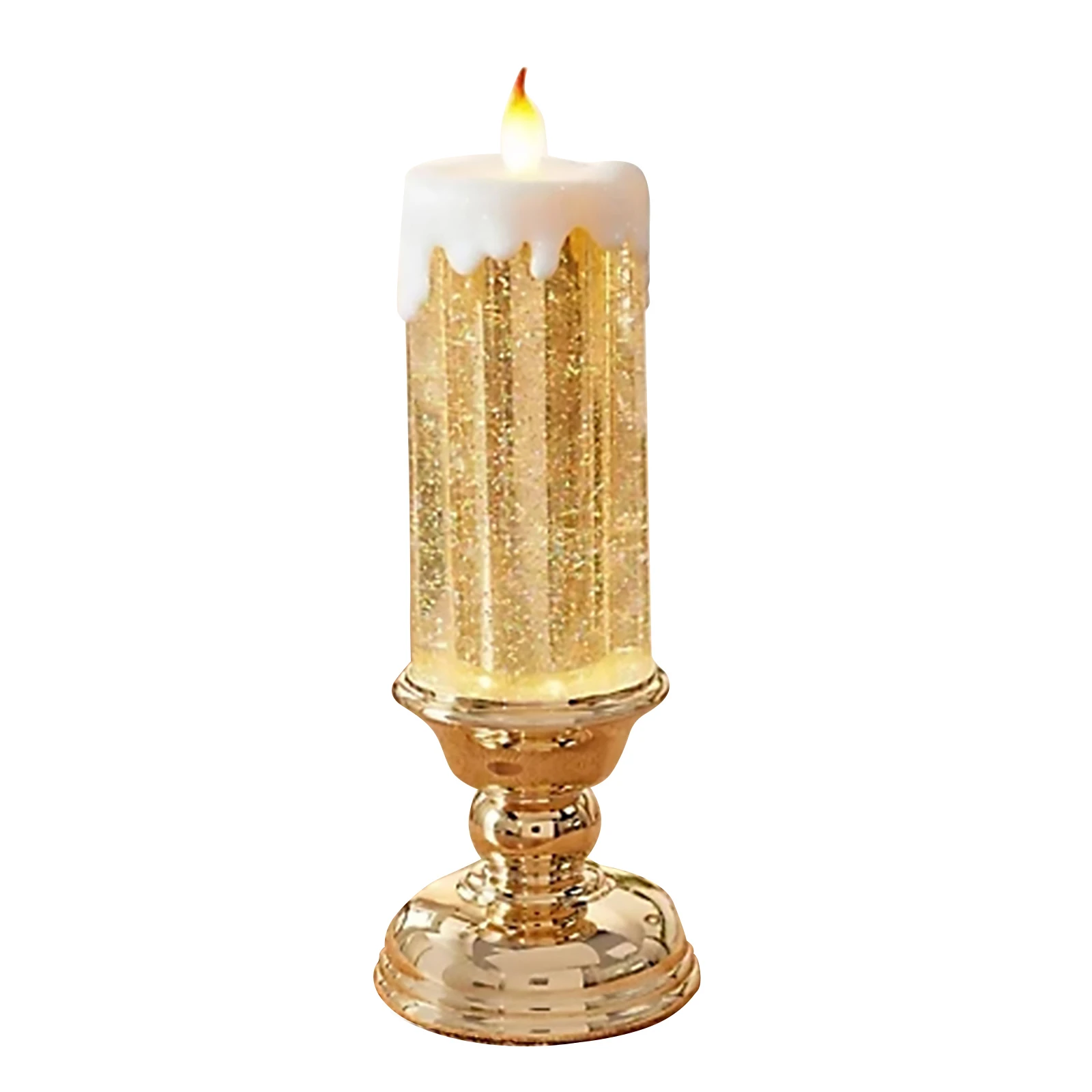 Rechargeable Colour Electronic LED Waterproof Candle With Glitter Colour Changing LED Water Candle