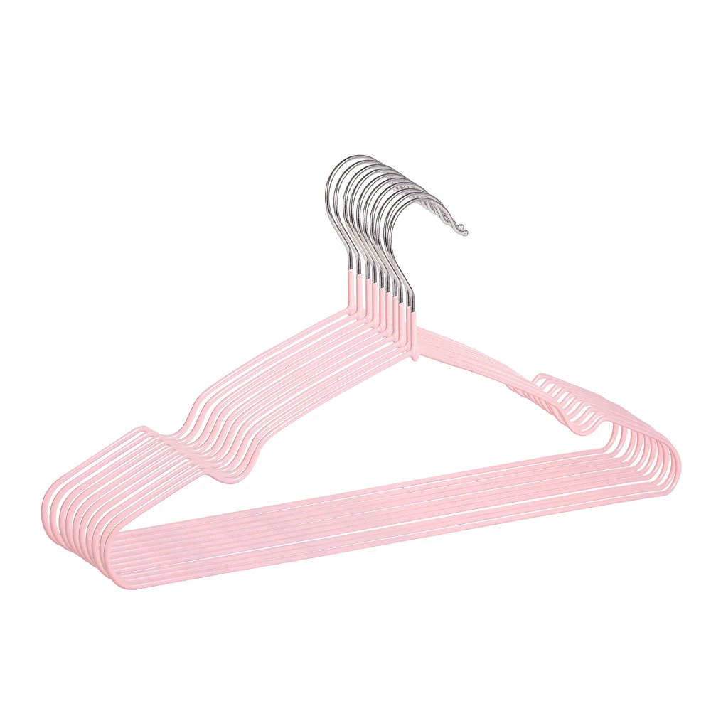 Wholesale Household Coat Hanger Stainless Steel Dormitory Luxury Non Slip Non Marking Clothes Hangers