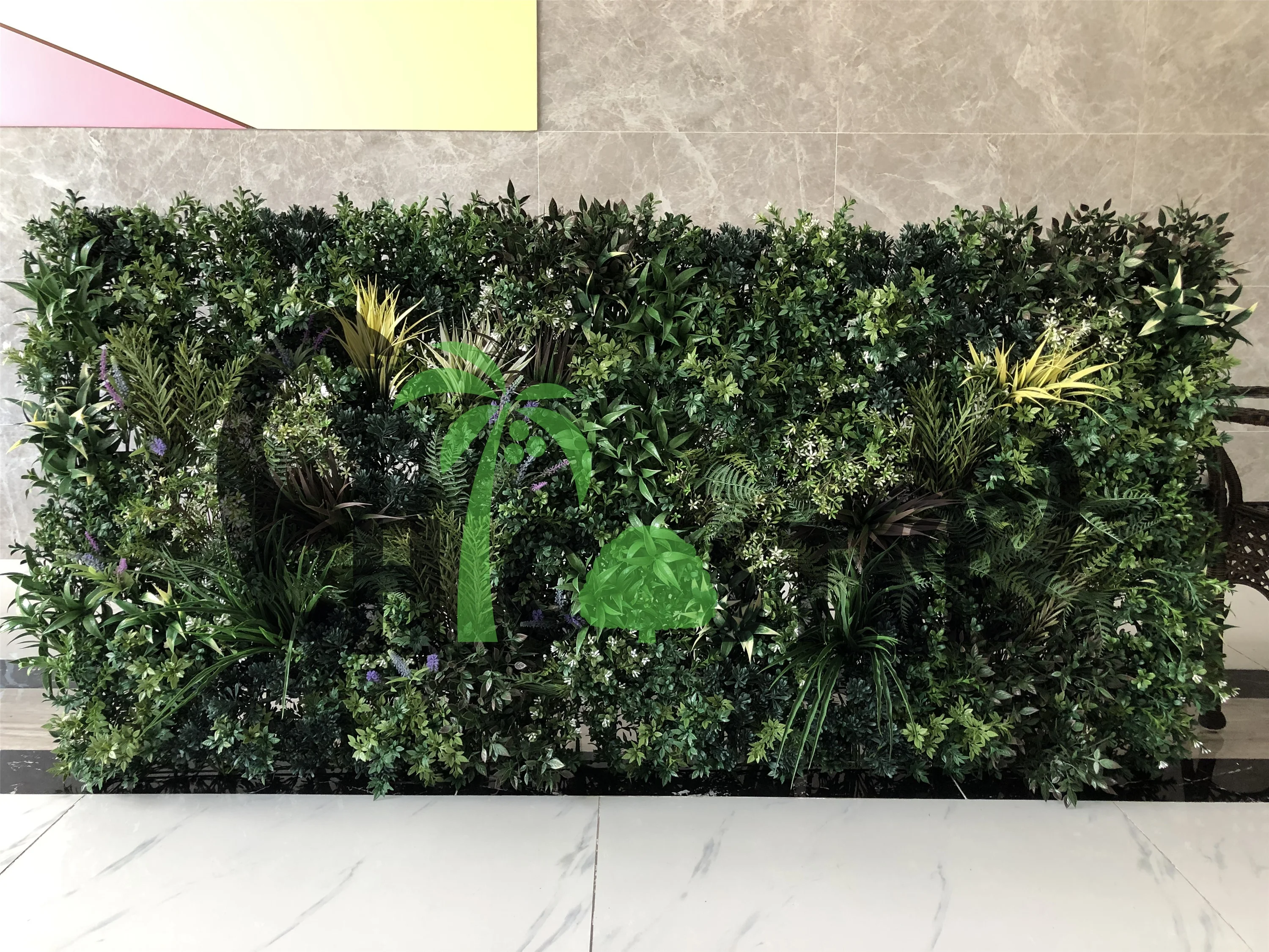 new design Garden Outdoor Decoration flame retardant artificial green wall panel / artificial plant wall for sale