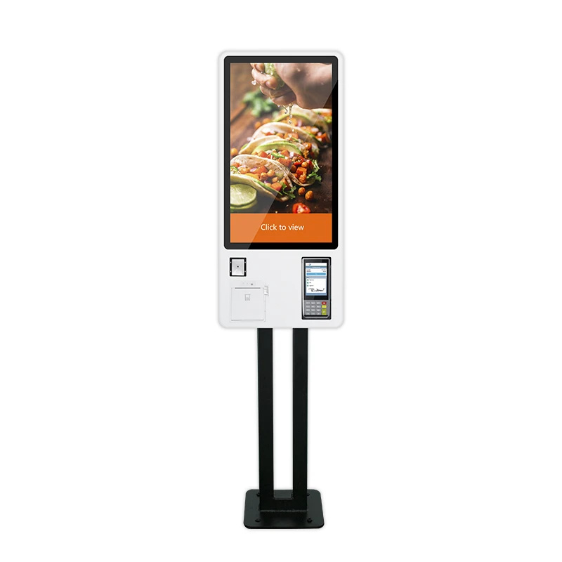 24 inch Automatic Touch Screen Self Ordering Self Payment Kiosk for Restaurant Fast Food
