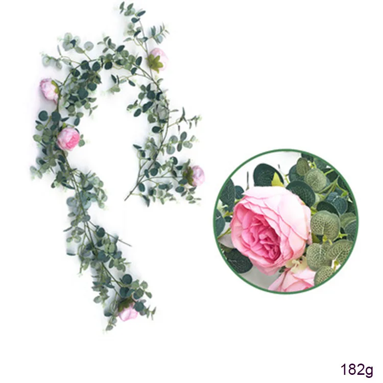 DREA Artificial peony Vine flower Garland Hanging on the wall for Wedding Arch Garden Background Floral