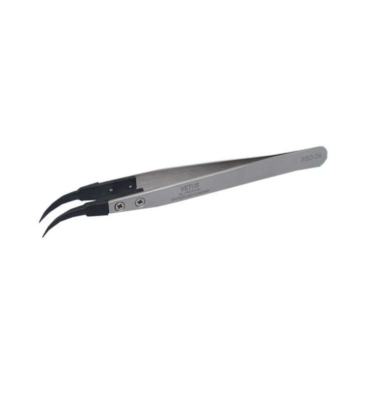 ESD Tweezers for Eyelash Extension/ESD-7A Antistatic tweezer/ Anti-Static Plastic Tweezers for Electronics