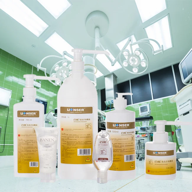 LIONSER 500ml 1000ml Liquid Hand Sanitiser Gel Antibacterial Rinse-Free for waterless cif antibacterial hand soap gel