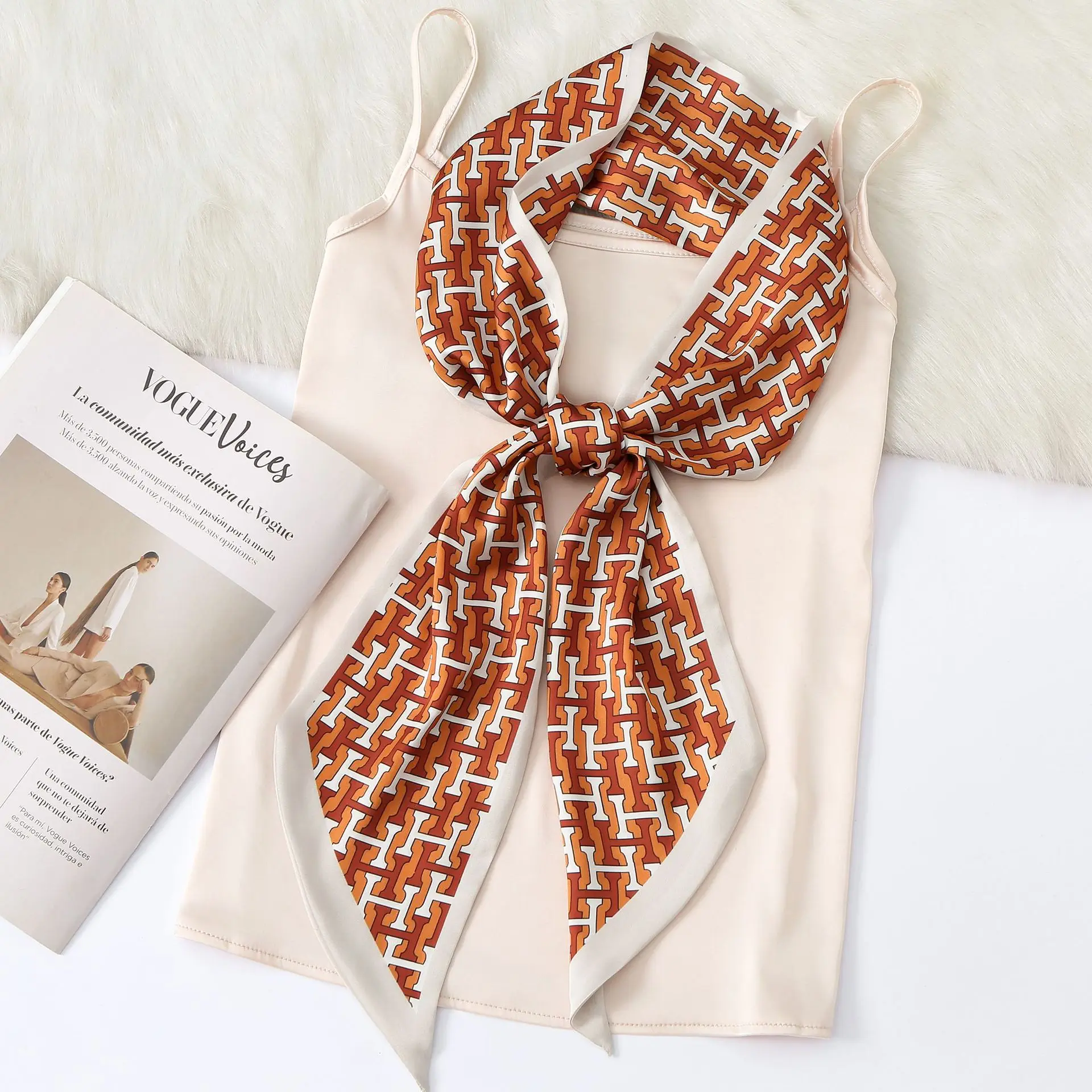 Новинка Весна 2022, резинка для волос из полиэстера с буквенным принтом