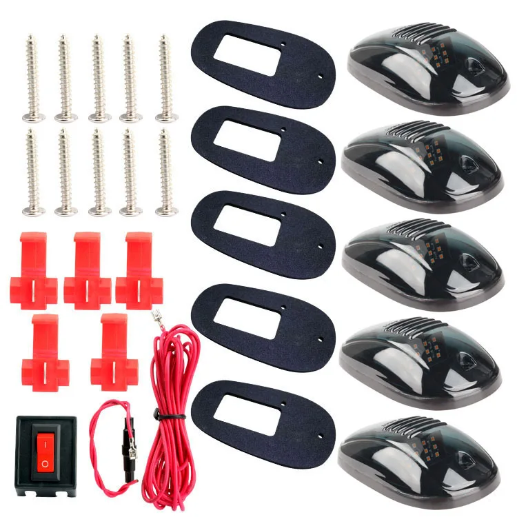5 PCs  SET RV Contour Light Truck Night Safety Driving Roof Light Off-Road Vehicle Waterproof LED Roof Light Source Manufacturer