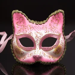 Factory wholesale Half face party mask Halloween Christmas masquerade carnival festival cat mask