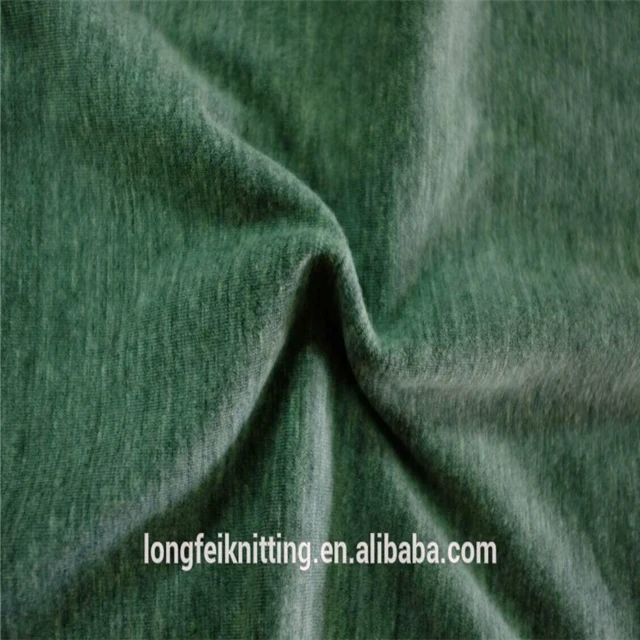 
2019 Wholesale recycle polyester cotton single jersey knit fabric for shoe/fashion garment/scarf/carpet/T-shirt 