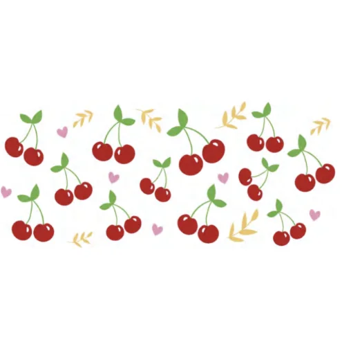 16/24 OZ Customized UV Dtf Sticker Label For Cup Wraps Tumbler Transfer uv dtf 16oz cup wraps cute fruit uv dtf