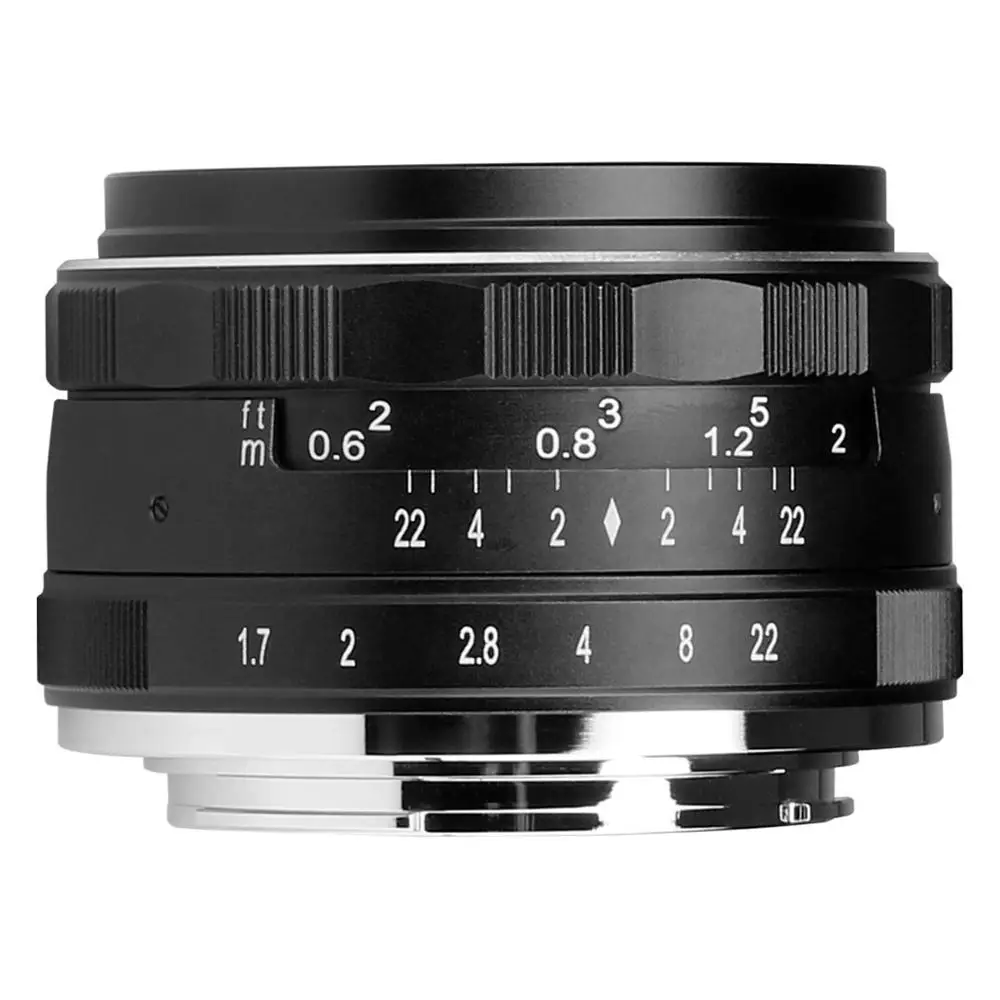 Meike  MK 35mm F1.7 Camera Lens Large Aperture Manual Focus Lens for Sony Fujifilm Nikon1 camera V1/V2/V3/S1/S2/J1/J2/J3/J4/J5