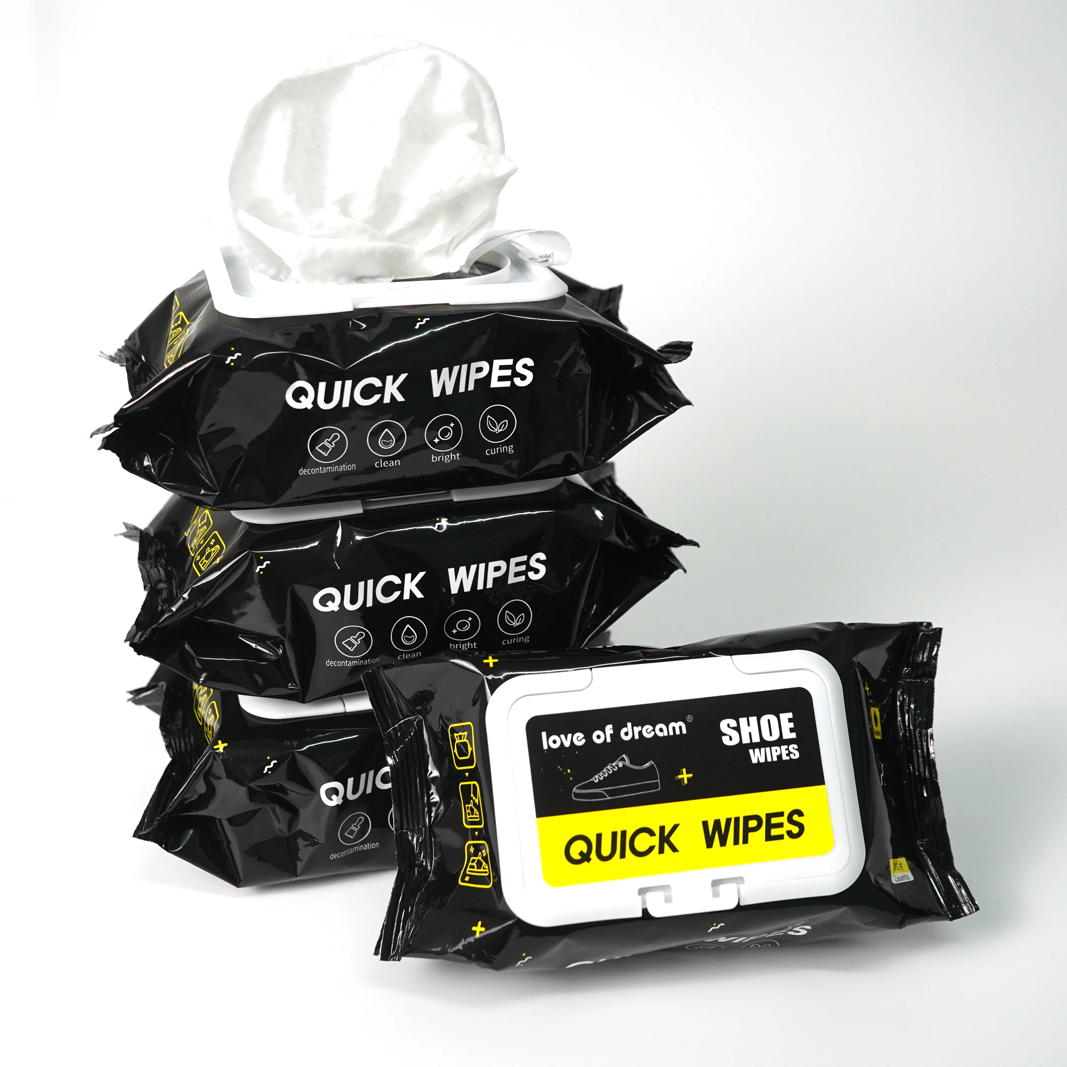 quick cleaning easy use China factory shoes whitening cleaning wipes sneaker cleaner