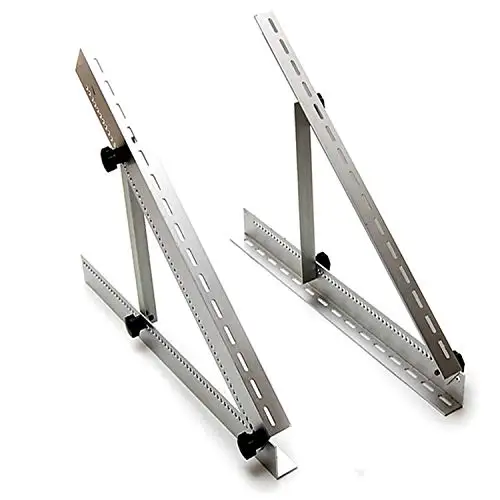 anodized aluminium extrusion profile adjustable solar panel pole mounting bracket