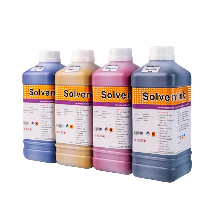 High quality Tinta/solvent ink for Spectral polaris 15pl printer head with cleaner solution