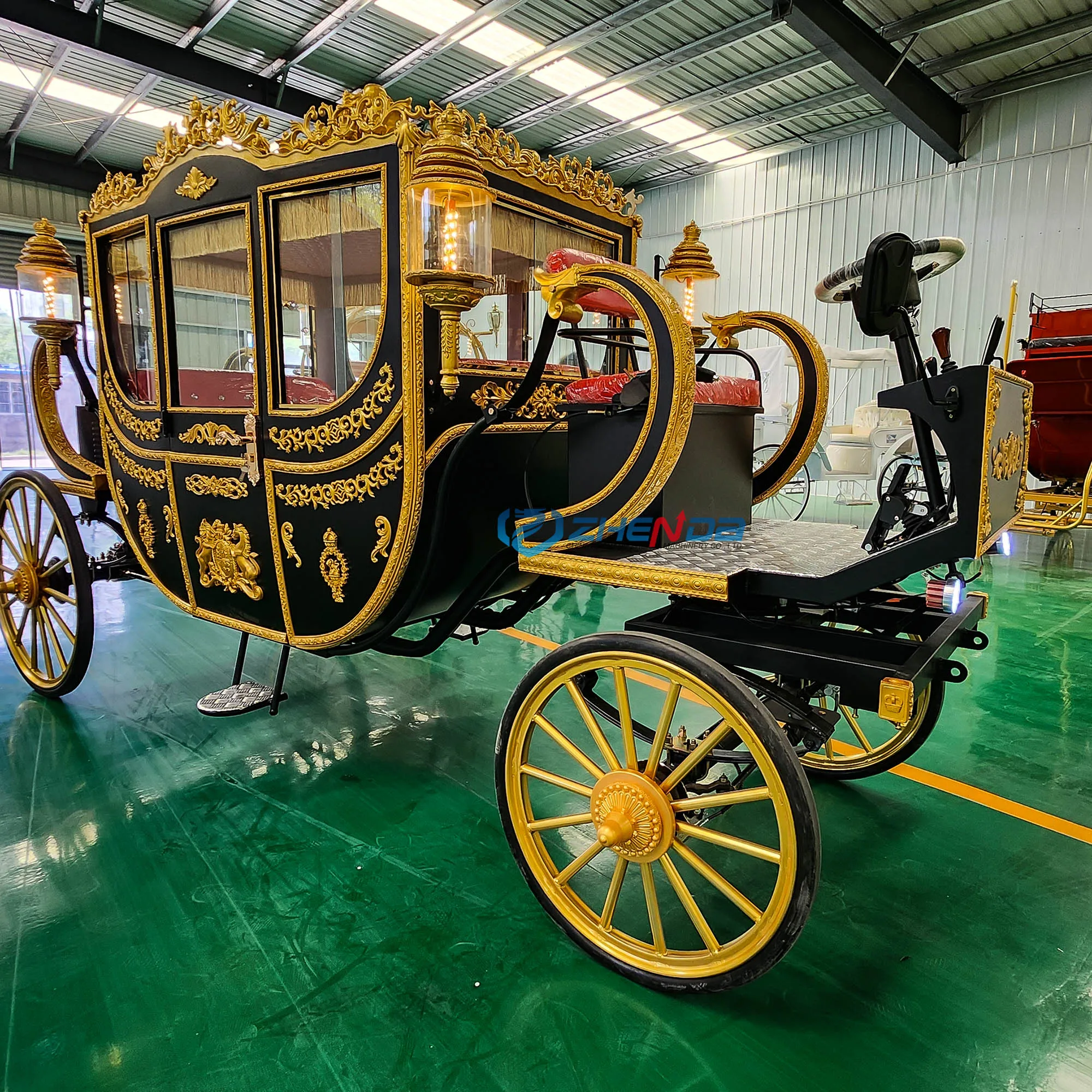 Royal Electric Style Horse Drawn Princess Carriage Wedding Carriage