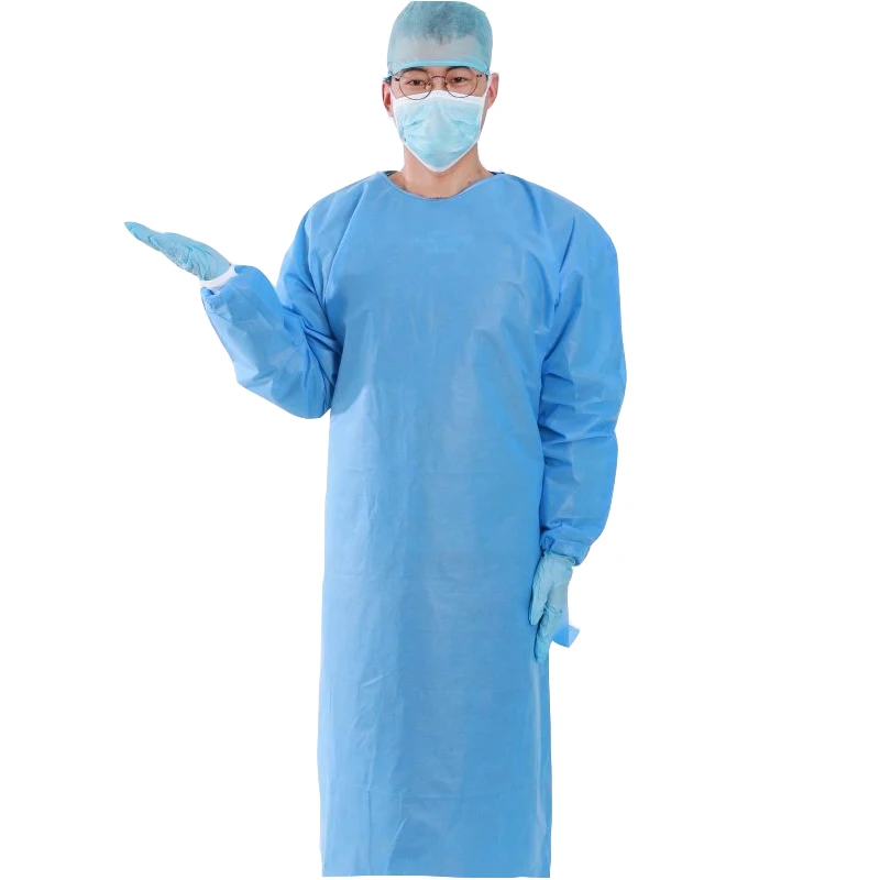 Medical Isolation Gown Disposable sergical gowns surgical Reinforced SMS Non Woven Gowns