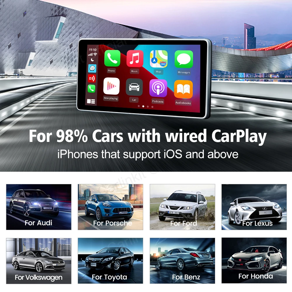 Carlinkit 4 0 Carplay Dongle Беспроводной Android Auto 2 в 1 подходит для iPhone и телефонов обеспечивает беспроводную жизнь