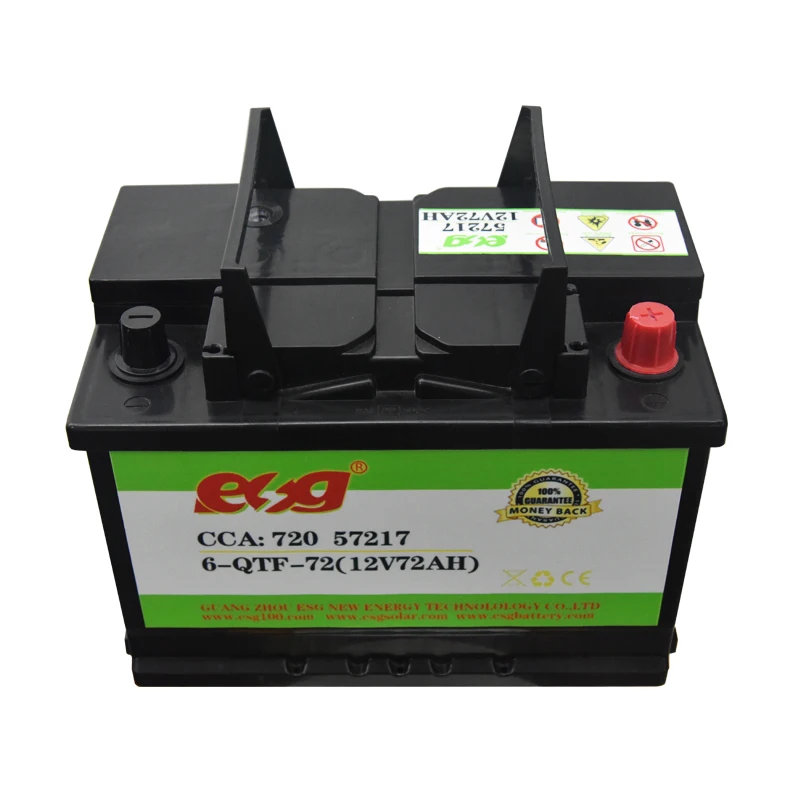 ESG Solar Storage Battery 12v Deep Cycle Lead Acid Car Battery N100 N200 N300