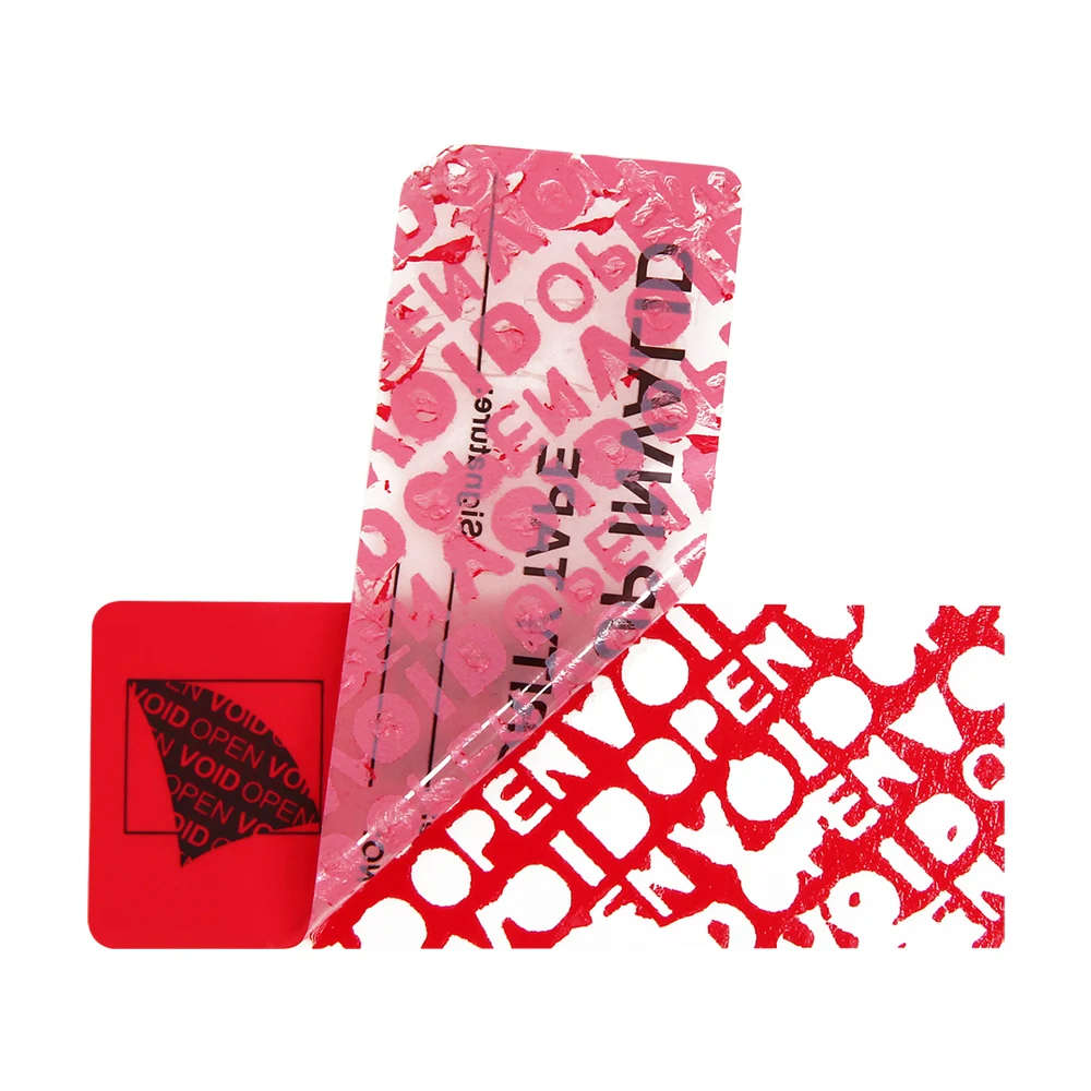 Tamper evident void security seal labels sticker void security customized Warranty Void Seal Anti-counterfeit Sticker Label
