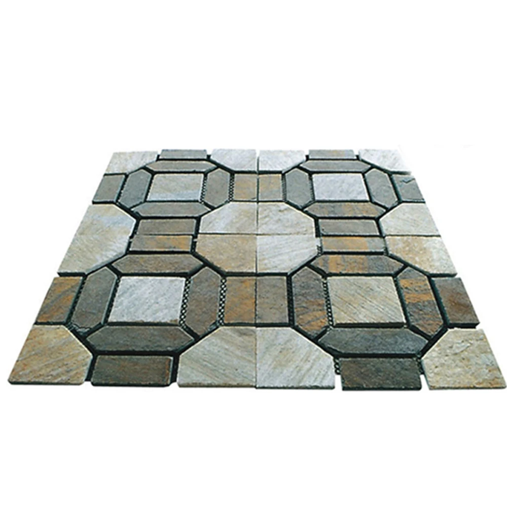 terra stone floor tiles/ stone for garden flooring/stone flooring pattern HS- WT119