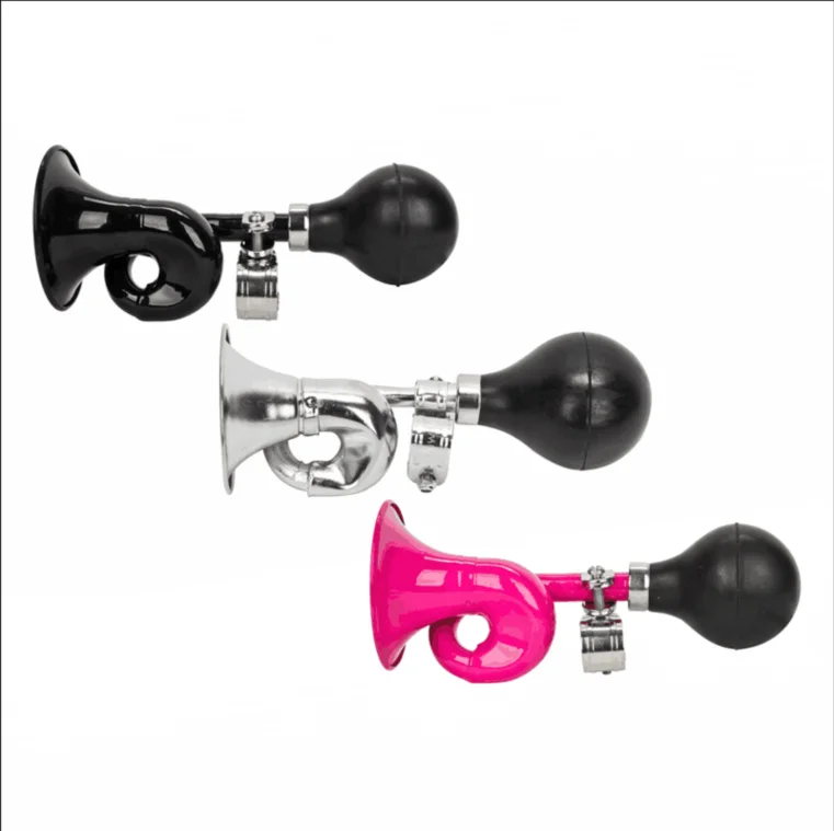 In Stock  Wholesale Retro Clown Horn Classic Vintage Metal Twisted Speaker Snail Bicycle Horn
