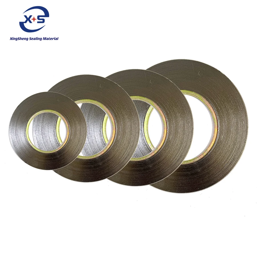 Inner reinforced metal spiral wound gaskets 304 stainless steel ring gasket ring type graphite spiral wound gasket