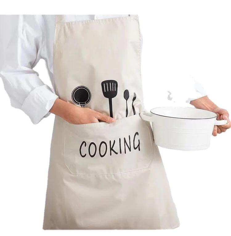 2020 новый европейский и американский стиль фартук Простой Взрослый белый водонепроницаемый кухонный фартук