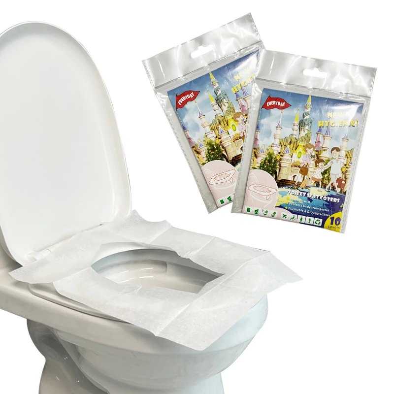 Protective paper toilet seat disposable WC seat cover paper disposable bathroom seat cover