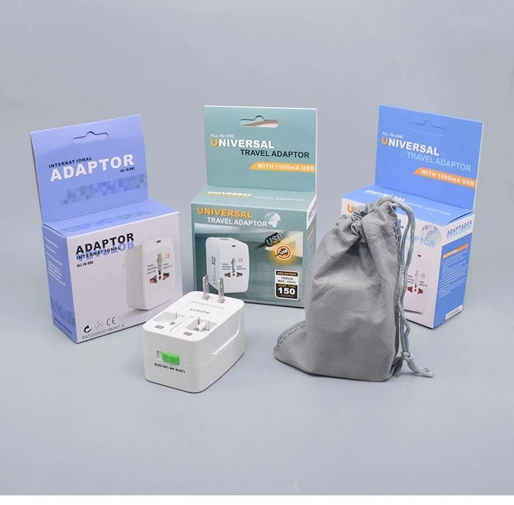 Single USB Charger universal electrical Charger Travel smart 3 Pin power plug adapters Travel Adaptor