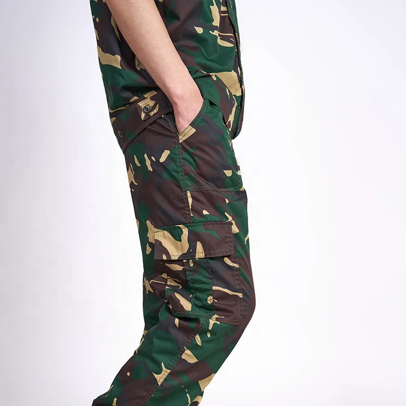 Camo Tactical BDU Uniform Combat Suit Military Short Sleeve Shirt Jacket Coat And Tactical Cargo Pants Set Army Uniform Military