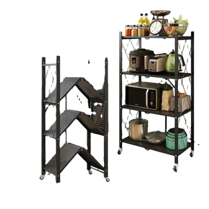 Mobile Standing Book Factory Direct Foldable Metal Storage Rack