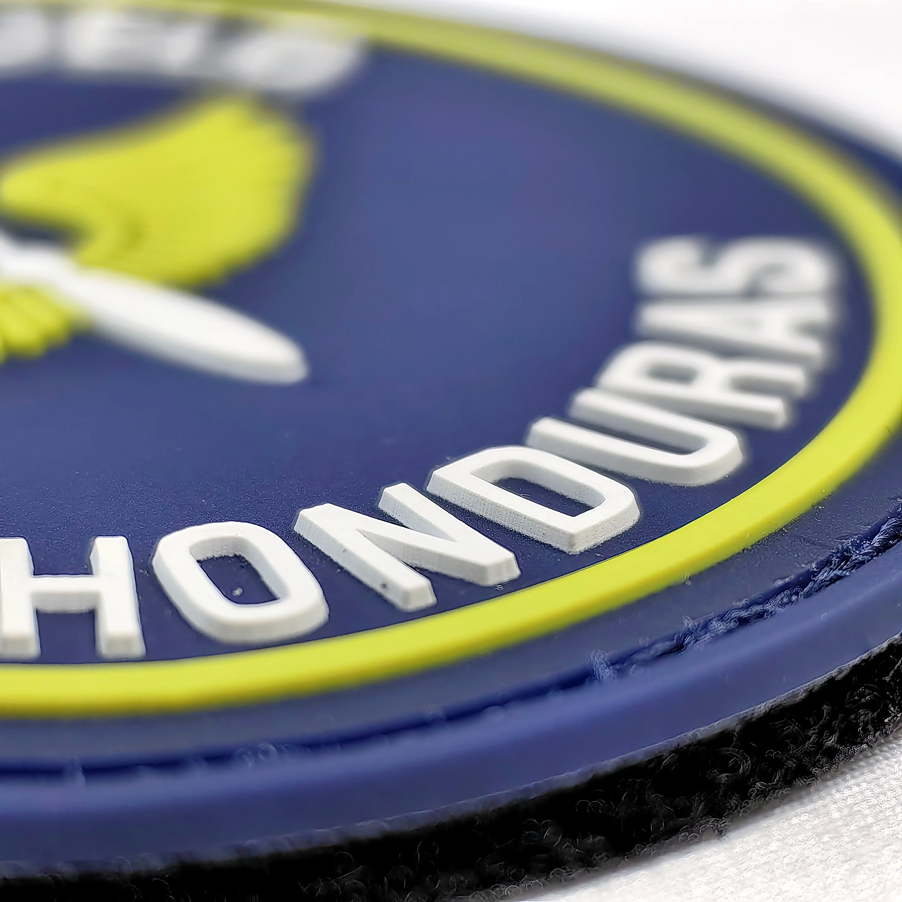 Excellent Silicone Soft PVC Custom Logo 3D Hok and Loop Iron On Backing Embroidery Rubber Patch For Clothes Garment Jeans Hats