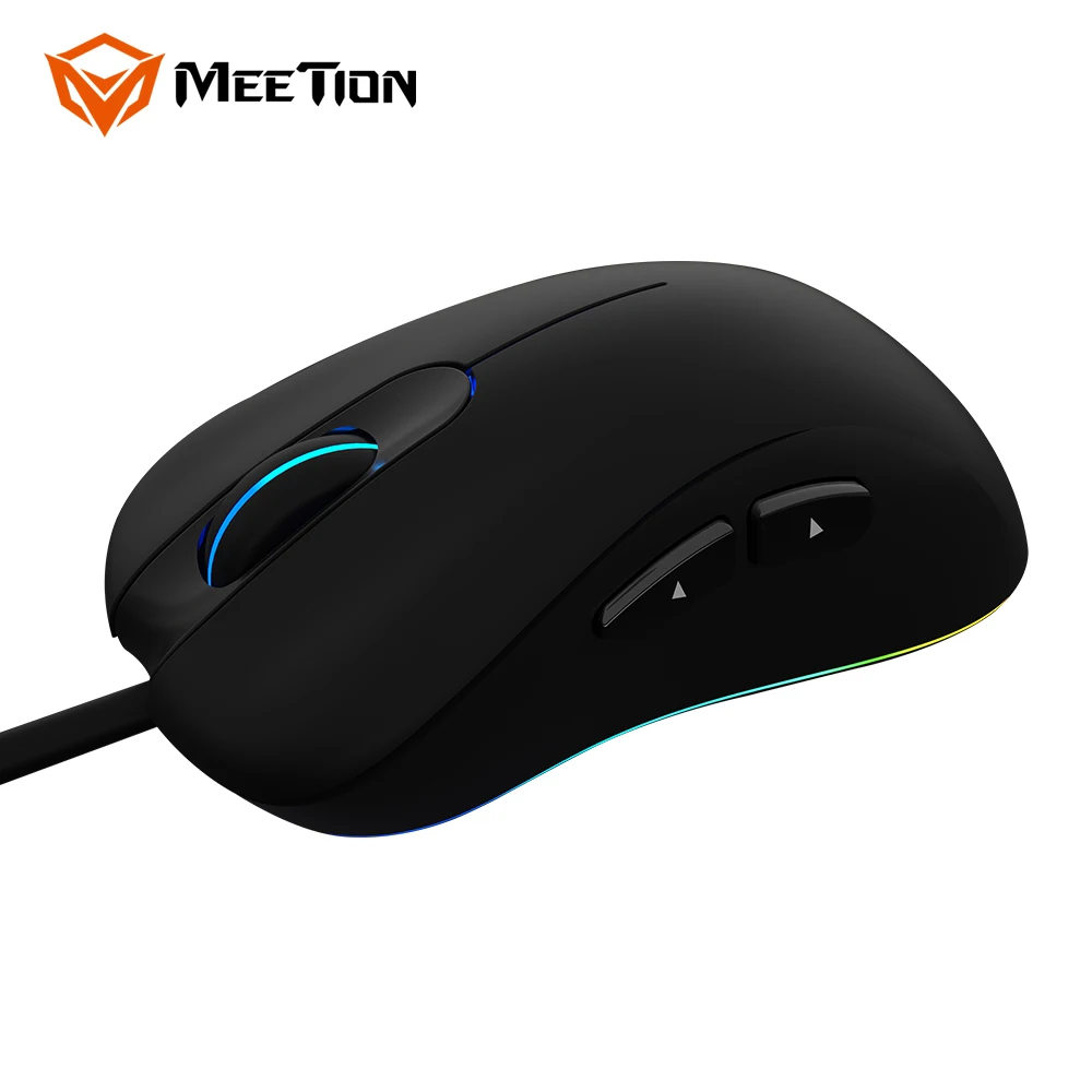 MeeTion GM19 Gamer Wired Illuminate Glowing Light Rbg Pro Oyuncu Led Drivers Usb 7D Gaming Mouse