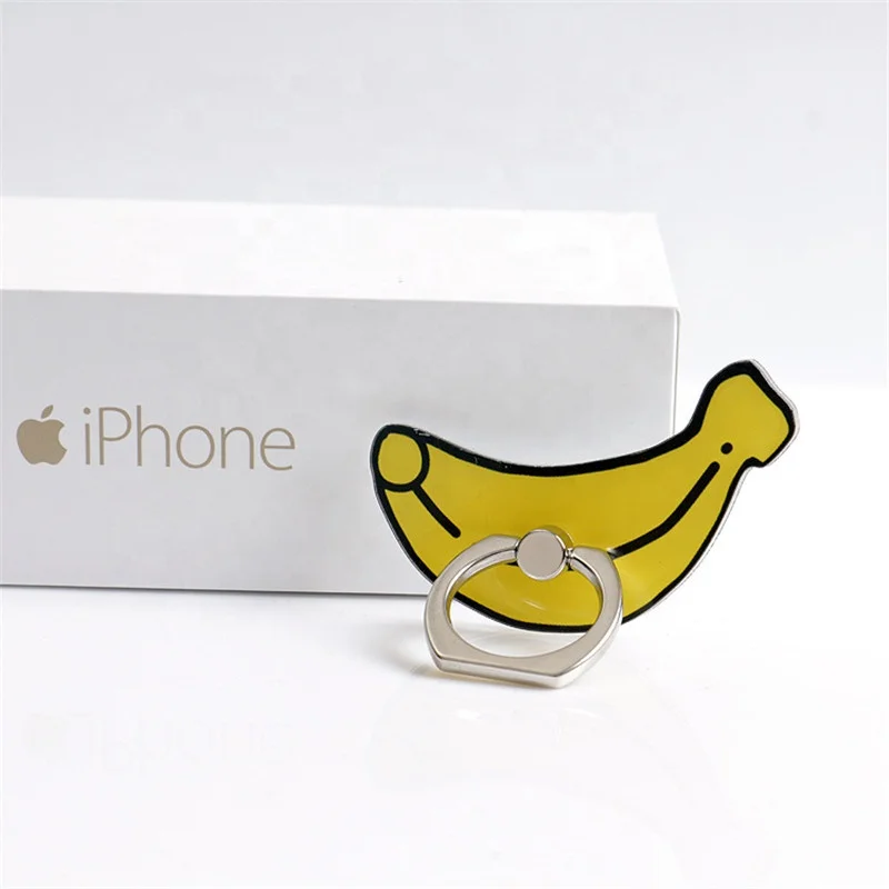 Custom Design Colorful Fruits Style Acrylic Ring Phone Holder