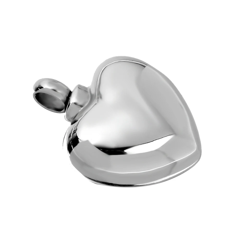  Stainless blank Heart Cremation Urn Pendant Necklace Keepsake Jewelry souvenir funeral gift Ash Holder grave cremation urn