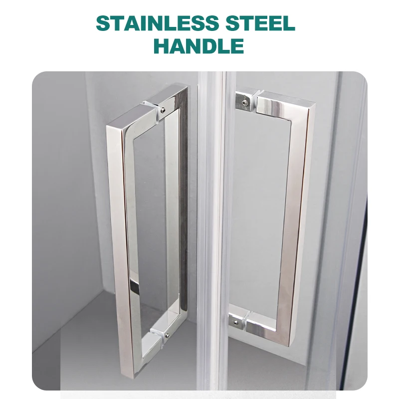 High Quality Hotel Villa Frameless Clear Tempered Sliding Glass Shower Door Shower Enclosure