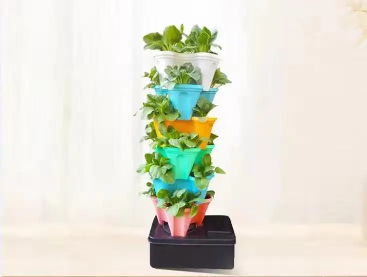 Searea Greenhouse Rotary Tower Garden Aeroponics Vertical Hydroponic System
