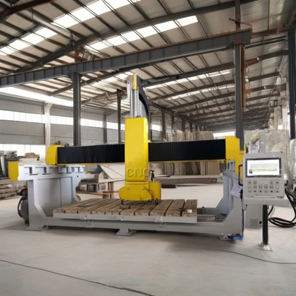 Multi Function Cnc 5 Axis Bridge Saw Machine Stone Cutting Machine 5 Axis 3D Cnc Machine For Marble