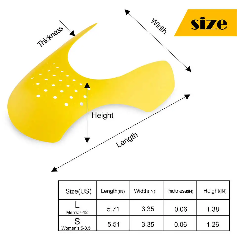 Custom logo Sneakers Crease Protector Shoes Guard Against TPE Shoe Tree Shoe Crease Sneakers Shield