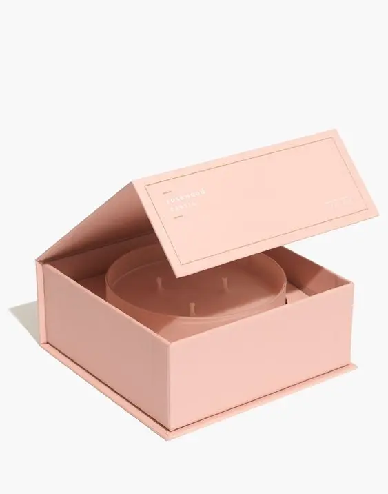 Handmade Custom Size Rigid Scented Candle Jar Gift Box with Matchstick Holder Empty Luxury Candle Box for Candle Box Packaging