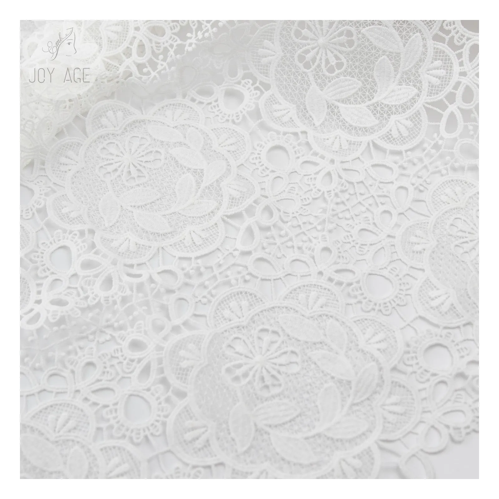 100% Cotton Nylon Polyester Hollow Out Underwear Bra Lace Fabric Water Soluable Chemical Embroidered New Designs