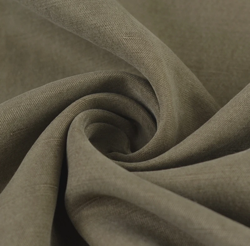 Stock 172g woven bamboo knot linen fabric, sky silk linen fabric, spring and summer clothing fabric