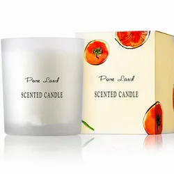 Home Decoration Custom Soy Wax Glass Jar Scented Candle Glass Jar Candle Luxury Private Label Soy Candles Scented