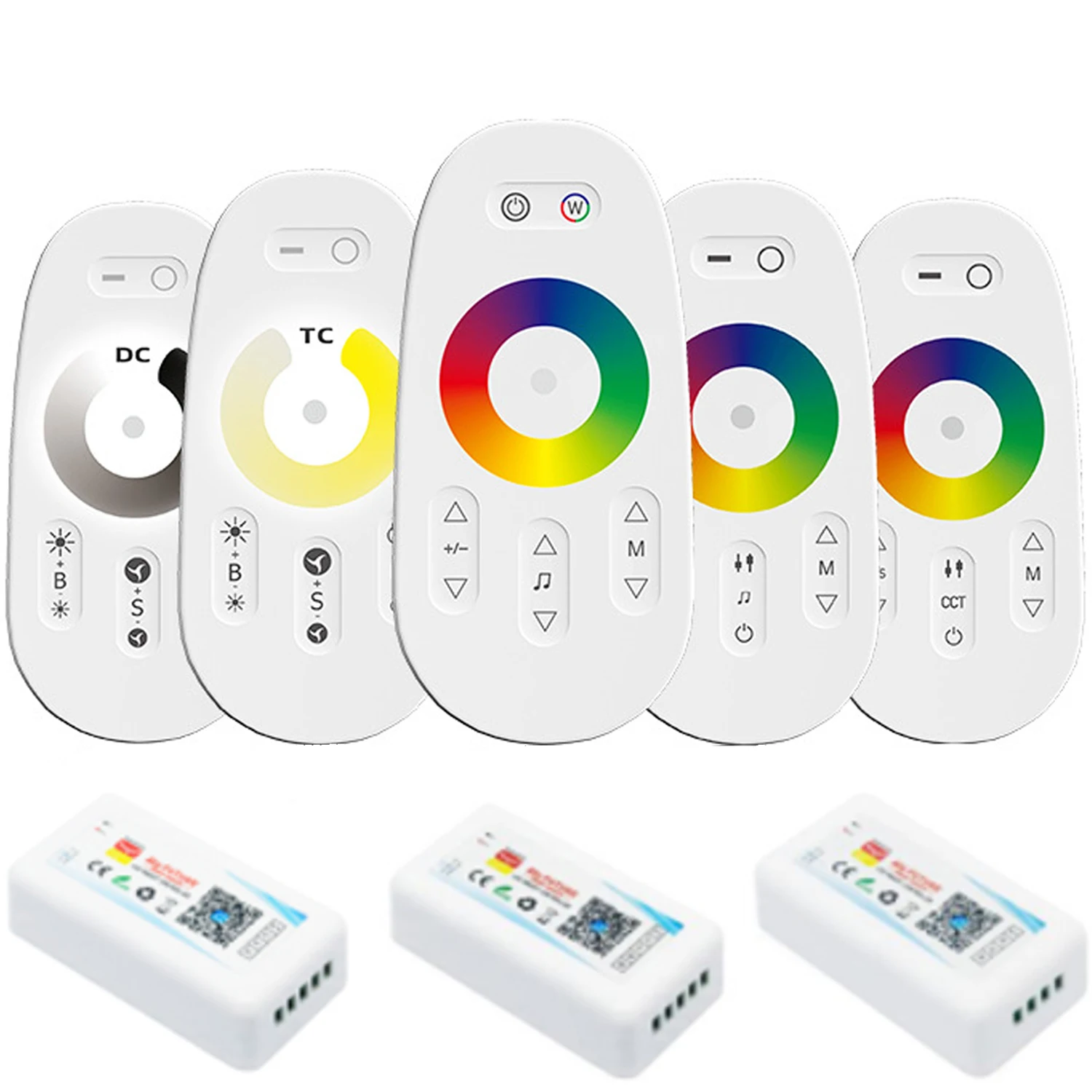 Лидер продаж беспроводной 6A 2 3 канала RF 4G полный сенсорный диммер RGB светодиодный контроллер с пультом дистанционного управления для Светодиодная лента
