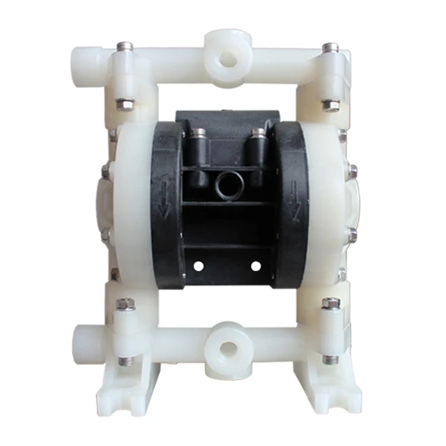 PTFE Santoprene Hytrel FKM Elastomer Membrane Air Operated Pneumatic Double Diaphragm Pump