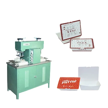 Semi-automatic paper lunch box making machine meal box machine food box machine
