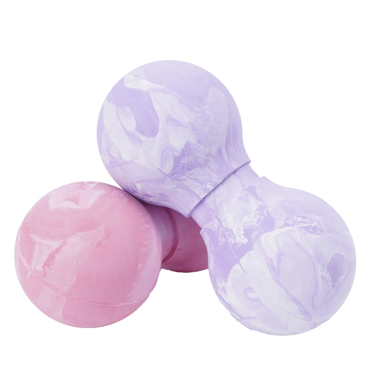 Wholesale Custom oem odm Peanut Yoga Roller Gym Massage Ball Rubber Massage Ball