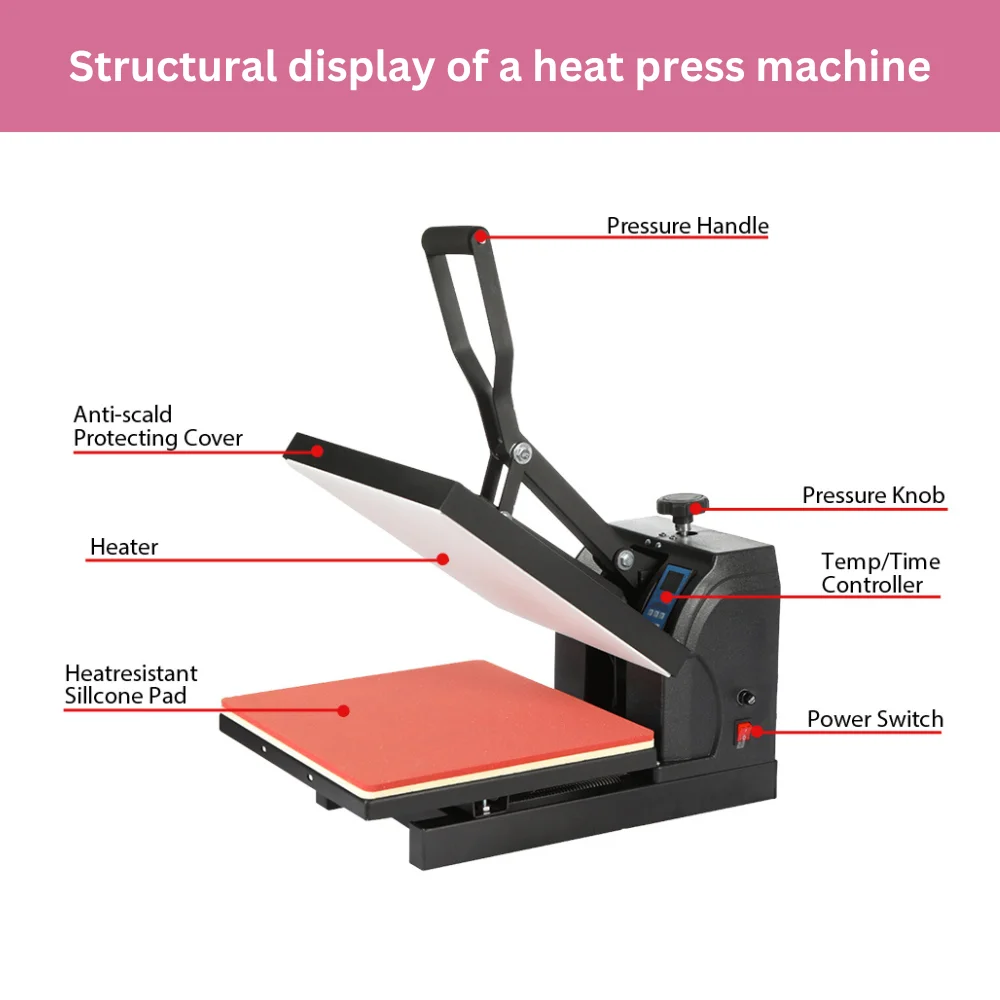 Erasmart hot sale machine Heat Press Machine 10 ton high pressure manual heat press machine